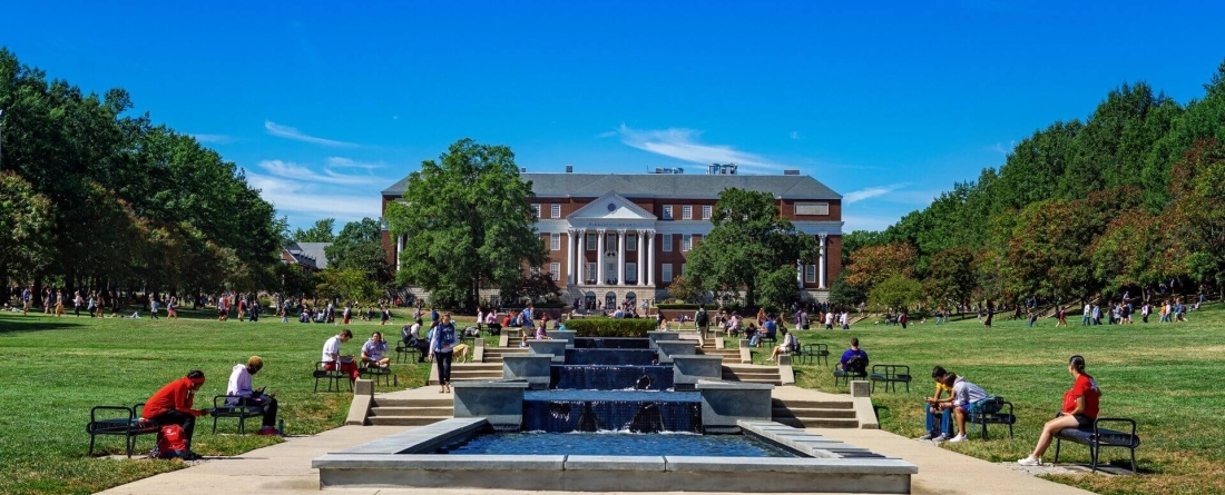 students on McKeldin Mall